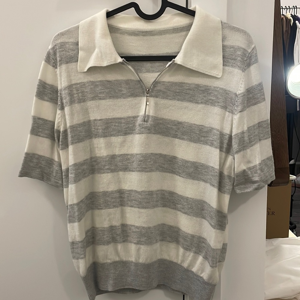 cashmere blended shirt with collar